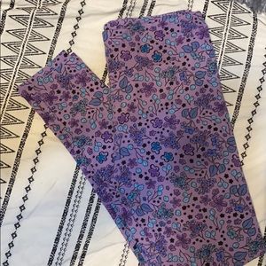 Lularoe TC Leggings | Purple Floral